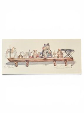 RARE Julia Conlon "The Shelf" Limited Edition Signed Art Print 295/350